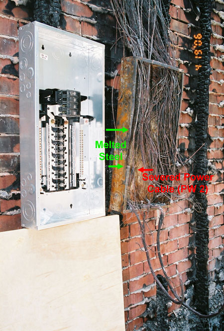 Arcing Hole in Steel Panel Box