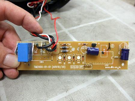 Photo: Back of Clock/Timer PCB