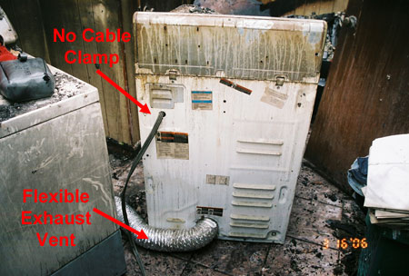 Back of 2004 Amana Dryer