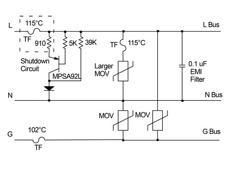 Schematic of Belkin Power Strip